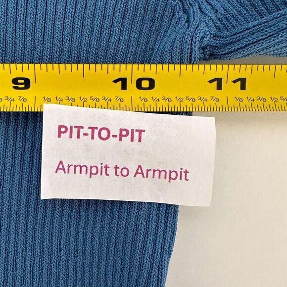 ZARA Turtle Neck One Sleeve Top Blue Size S - Picture 7 of 9